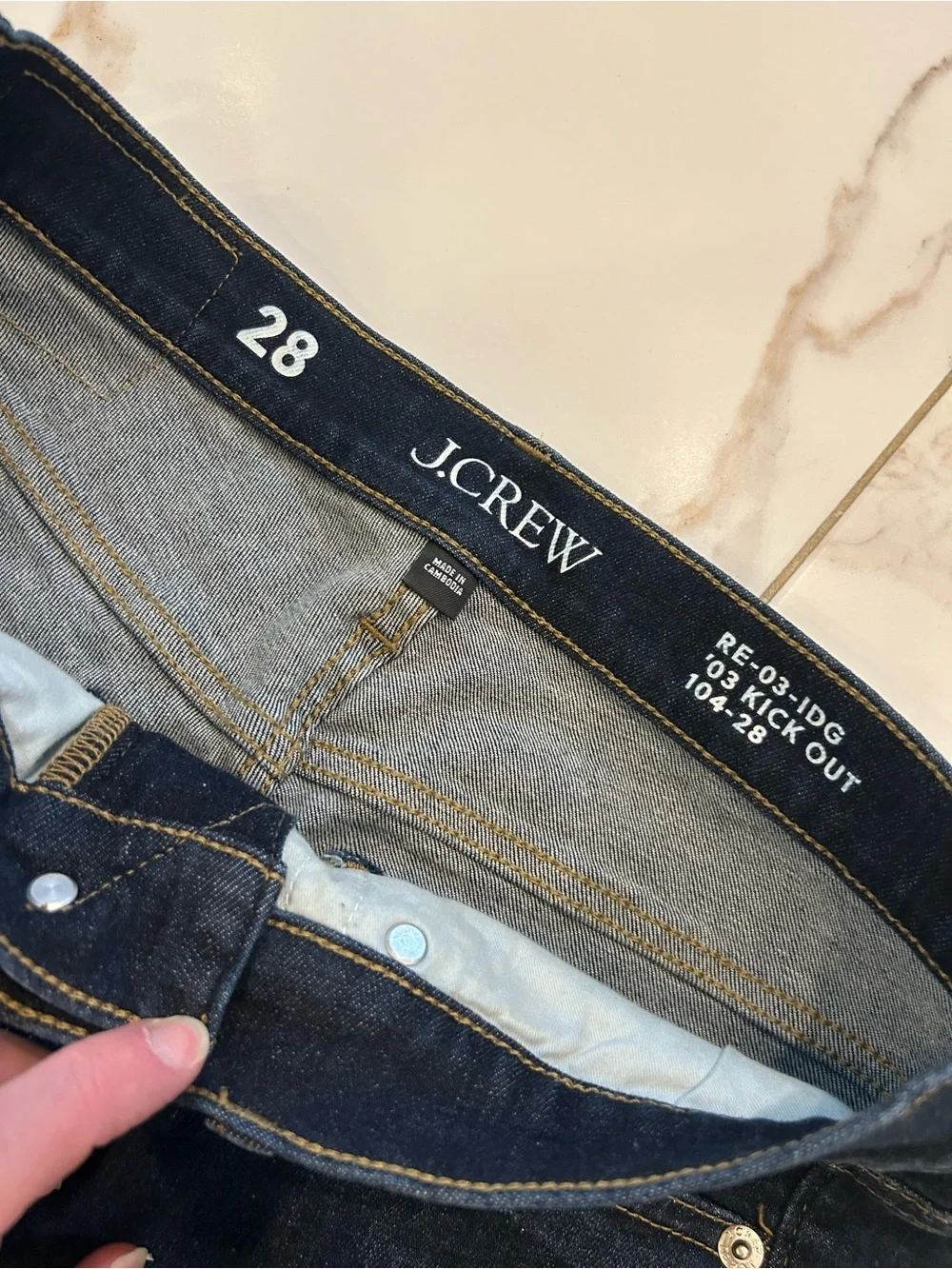 JCrew Blue Jeans Size 28 '03 Kick Out Crop EUC